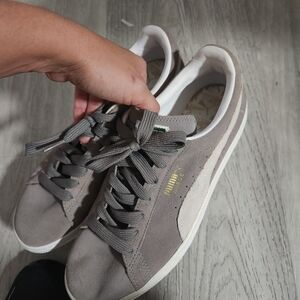 Puma Men's Sneakers in Gray Suede